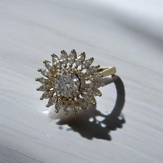 Diamond Sun Ring