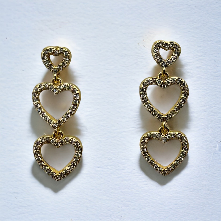 Heart Drop Earrings