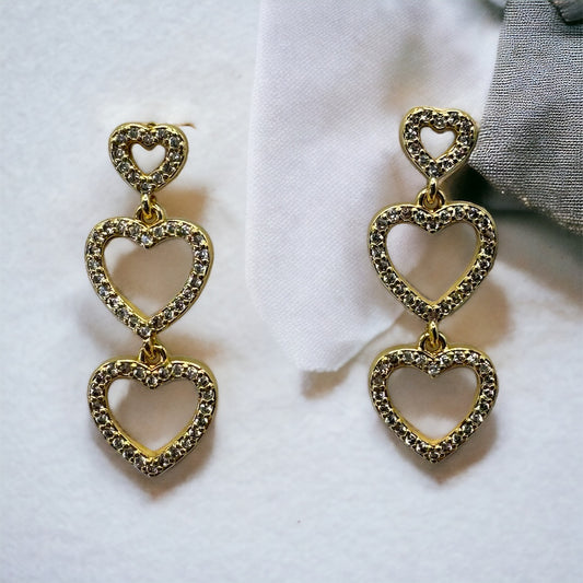 Heart Drop Earrings